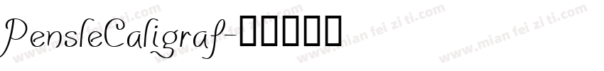 PensleCaligraf字体转换