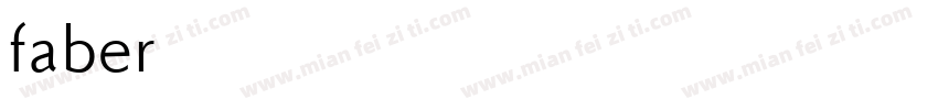 faber字体转换