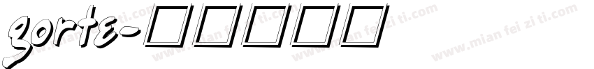 gorte字体转换