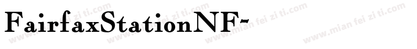 FairfaxStationNF字体转换