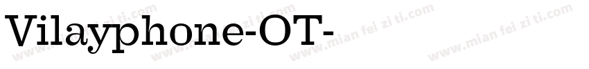 Vilayphone-OT字体转换