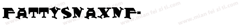 FattySnaxNF字体转换