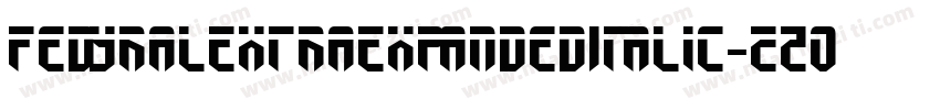 FedyralExtraExpandedItalic-zZ03字体转换