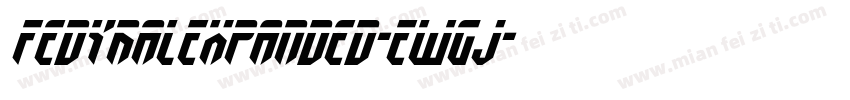 FedyralExpanded-EwGj字体转换