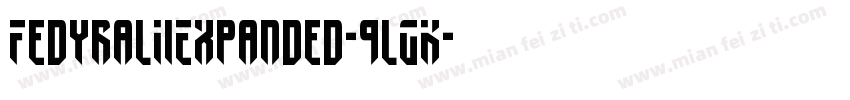 FedyralIiExpanded-9lGK字体转换