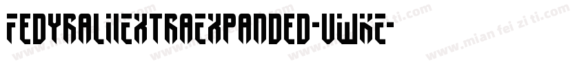 FedyralIiExtraExpanded-vWKE字体转换