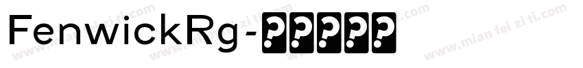 FenwickRg字体转换