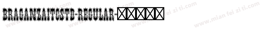 BraganzaITCStd-Regular字体转换