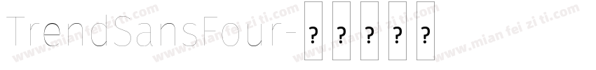 TrendSansFour字体转换