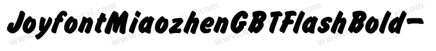 JoyfontMiaozhenGBTFlashBold字体转换