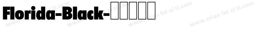 Florida-Black字体转换