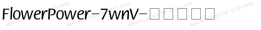 FlowerPower-7wnV字体转换