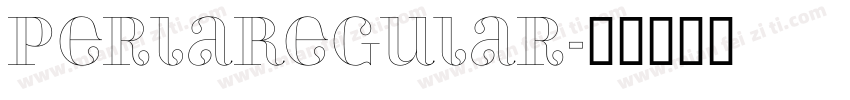 PerlaRegular字体转换