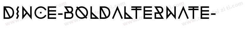 DINCE-BoldAlternate字体转换