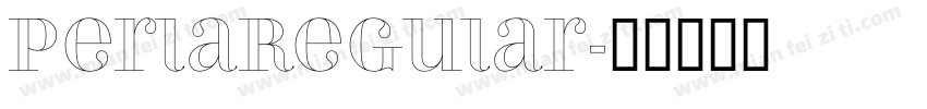 PerlaRegular字体转换