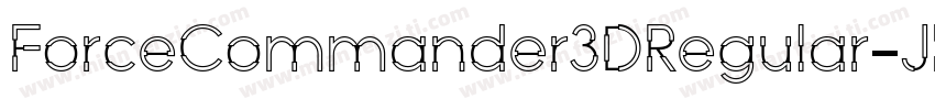 ForceCommander3DRegular-JRmP7字体转换