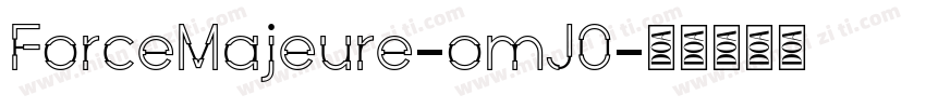 ForceMajeure-omJ0字体转换