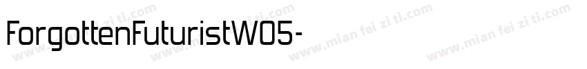 ForgottenFuturistW05字体转换
