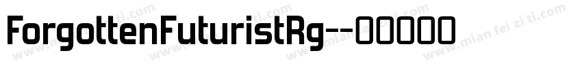 ForgottenFuturistRg-字体转换