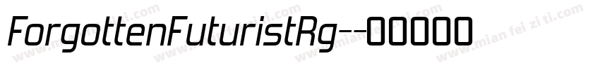 ForgottenFuturistRg-字体转换