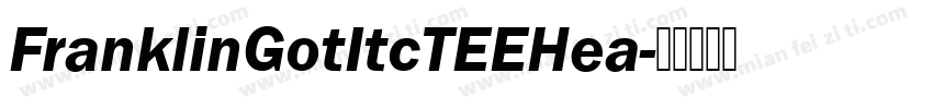 FranklinGotItcTEEHea字体转换