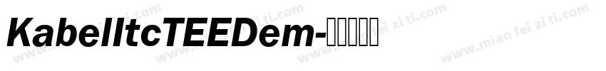 KabelItcTEEDem字体转换