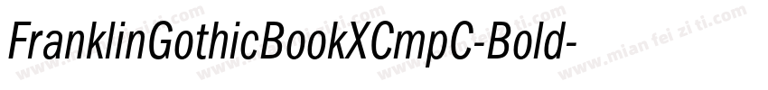 FranklinGothicBookXCmpC-Bold字体转换
