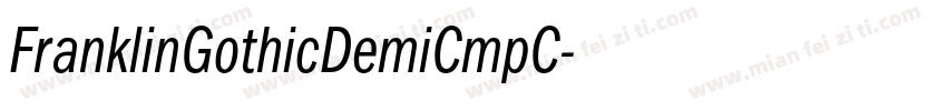 FranklinGothicDemiCmpC字体转换
