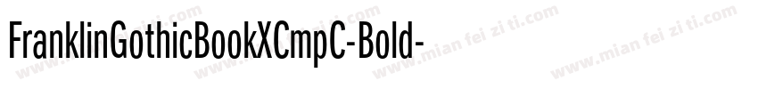 FranklinGothicBookXCmpC-Bold字体转换