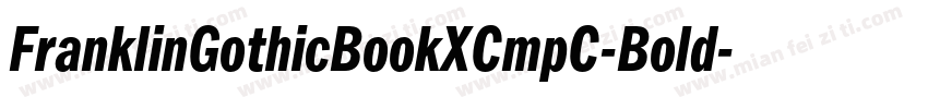FranklinGothicBookXCmpC-Bold字体转换