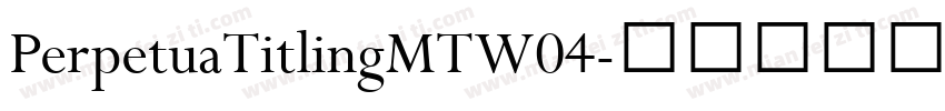 PerpetuaTitlingMTW04字体转换