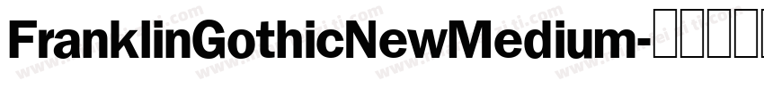 FranklinGothicNewMedium字体转换