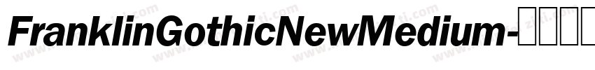 FranklinGothicNewMedium字体转换