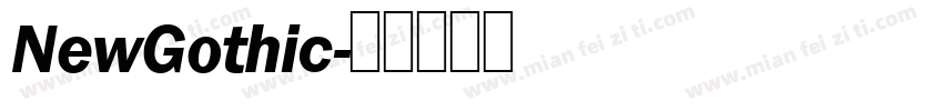 NewGothic字体转换