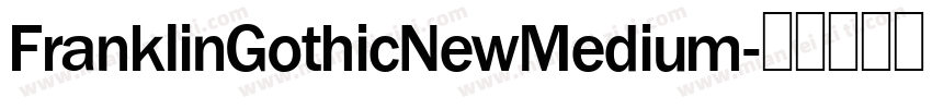 FranklinGothicNewMedium字体转换