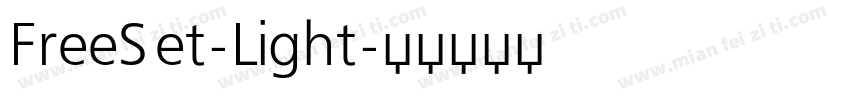 FreeSet-Light字体转换