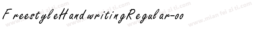 FreestyleHandwritingRegular-oomq字体转换