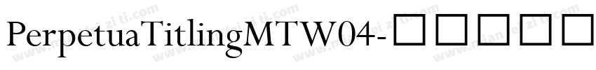 PerpetuaTitlingMTW04字体转换
