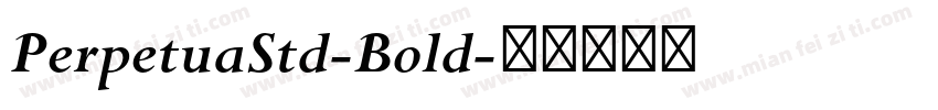PerpetuaStd-Bold字体转换