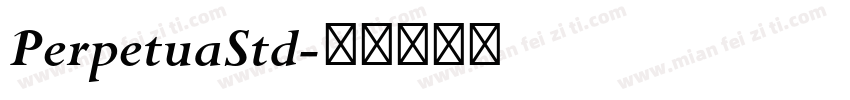 PerpetuaStd字体转换
