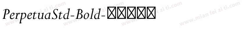 PerpetuaStd-Bold字体转换