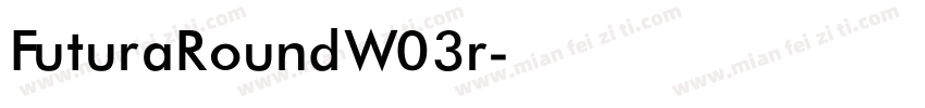 FuturaRoundW03r字体转换