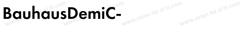 BauhausDemiC字体转换