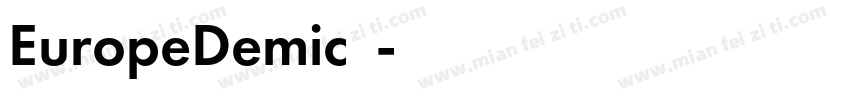 EuropeDemic中文字体转换