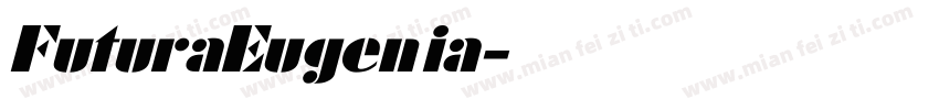 FuturaEugenia字体转换