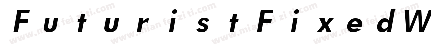 FuturistFixedWidt字体转换