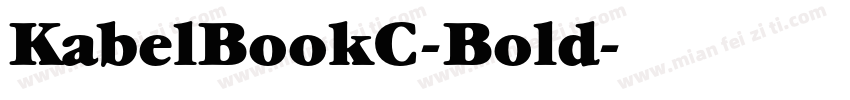 KabelBookC-Bold字体转换