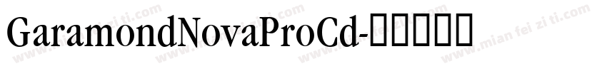 GaramondNovaProCd字体转换