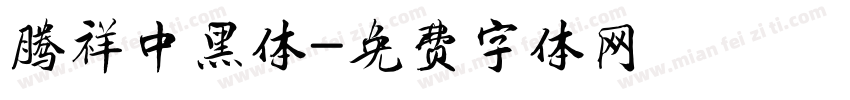 腾祥中黑体字体转换