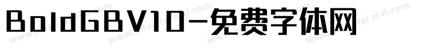 BoldGBV10字体转换